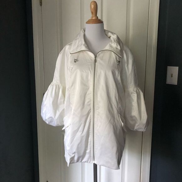 M by Marc Bouwer White zip Jacket with puff sleeve - Picture 5 of 5